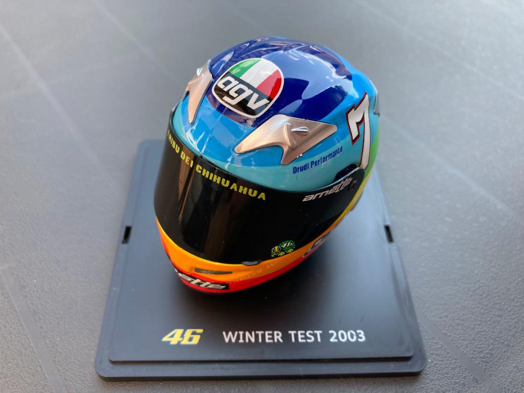 Valentino Rossi 1:5 helm Winter Test 2003 Honda RC211V, Ophalen of Verzenden, Nieuw, Motoren