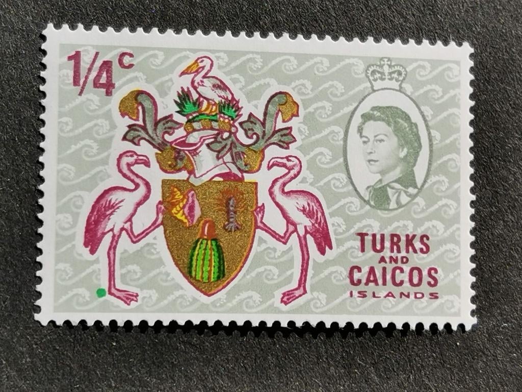 Turks & Caicos Islands 1969 - wapenschild, flamingo, vogels, Ophalen of Verzenden, Postfris, Midden-Amerika