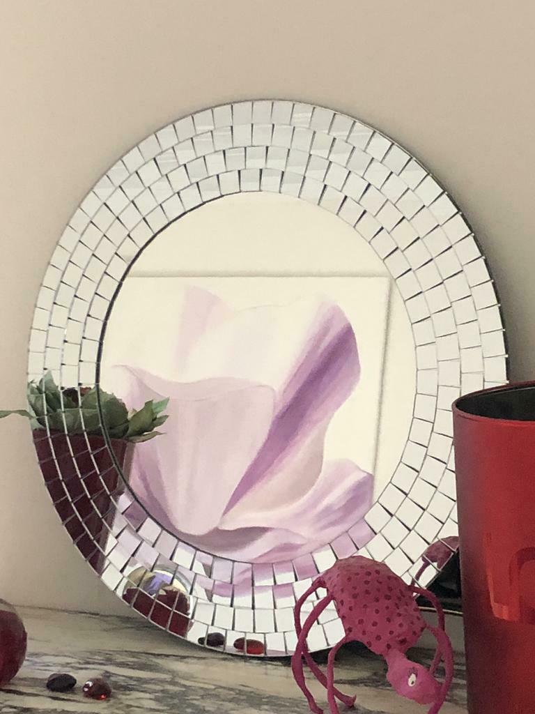 Miroir mosaïques 50 cm, Comme neuf