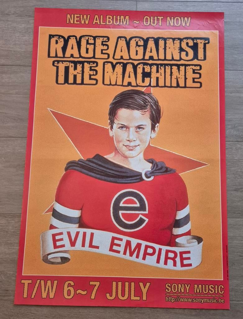 Affiche du concert du nouvel album de Rage Against The Machi, Collections, Enlèvement ou Envoi