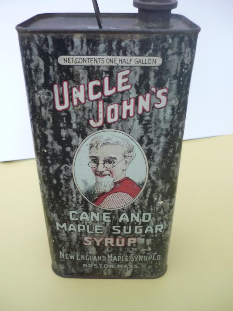 Bidon lithographié de sirop de cane à sucre made in US, Collections, Boîte en métal, Envoi, Sucre