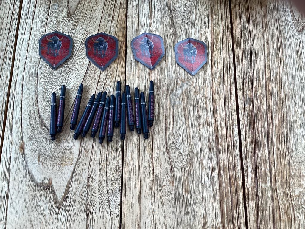 Darts pakket, Sport en Fitness, Darts, Zo goed als nieuw, Flights, Ophalen