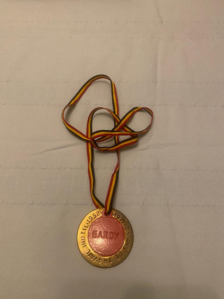 Vintage - Gardy Labour-medaille, Ophalen of Verzenden, Gebruikt