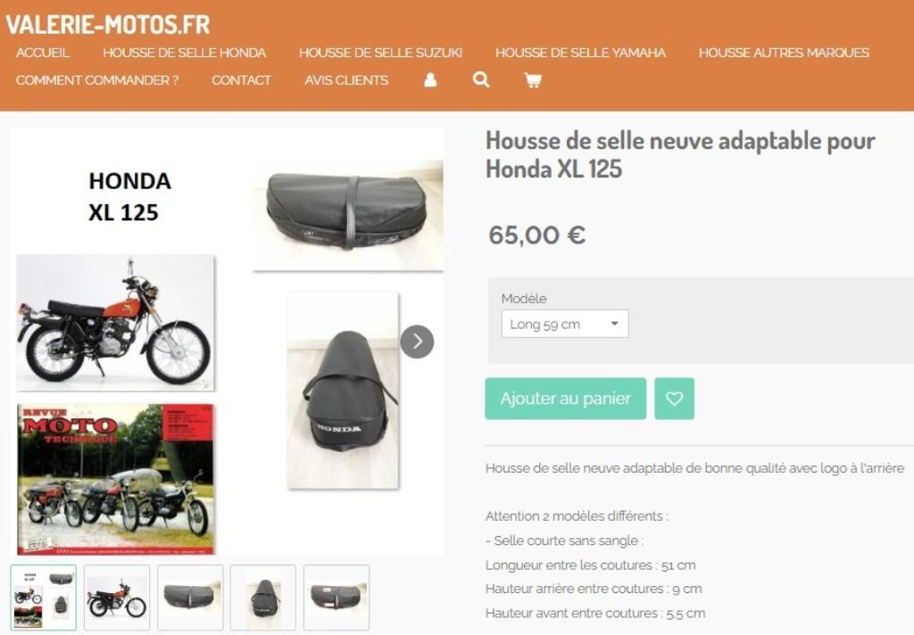 Housse de selle neuve adaptable Honda XL 125, Envoi, Neuf