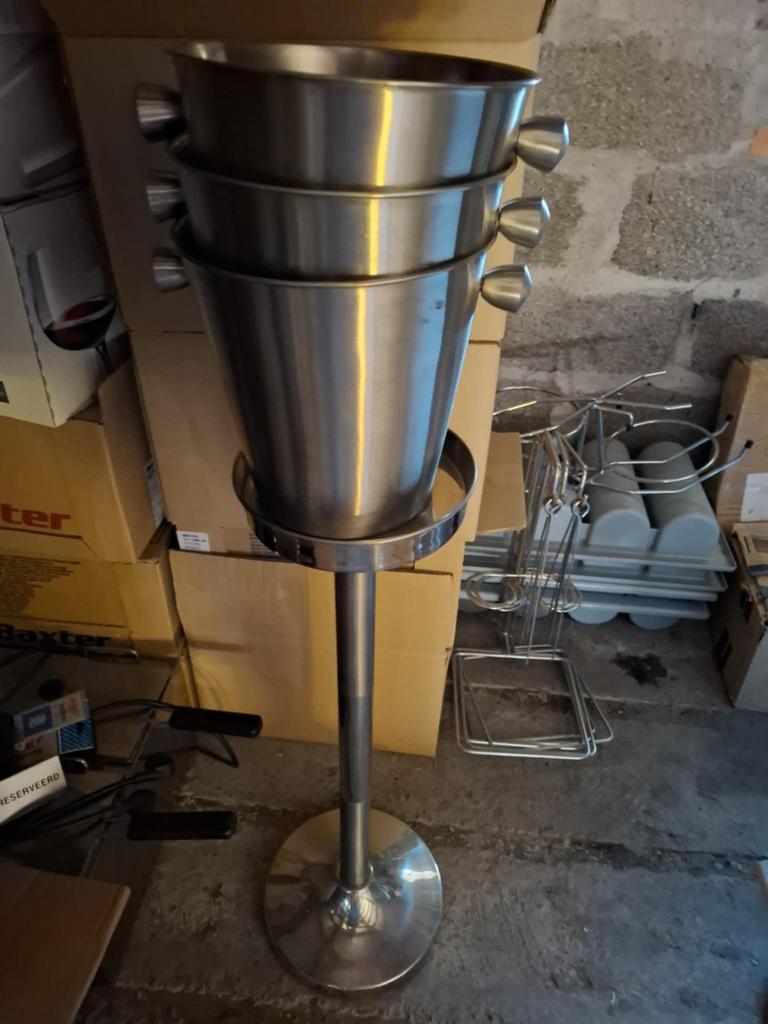 Wijnkoelers/champagne bowl, Ophalen, Zo goed als nieuw, Rond, Schaal