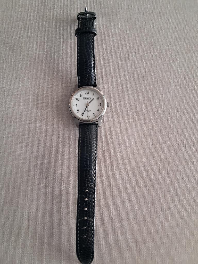 Rodania titanium 3ATM dameshorloge, Overige merken, Leer, Staal, Polshorloge