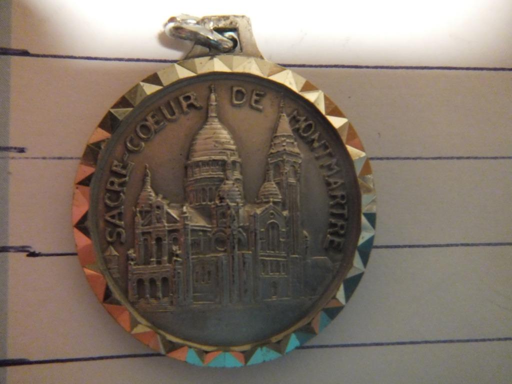 medaille,Sacre Coeur de Montmartre, Ophalen of Verzenden, Gebruikt, Sieraad, Christendom | Katholiek