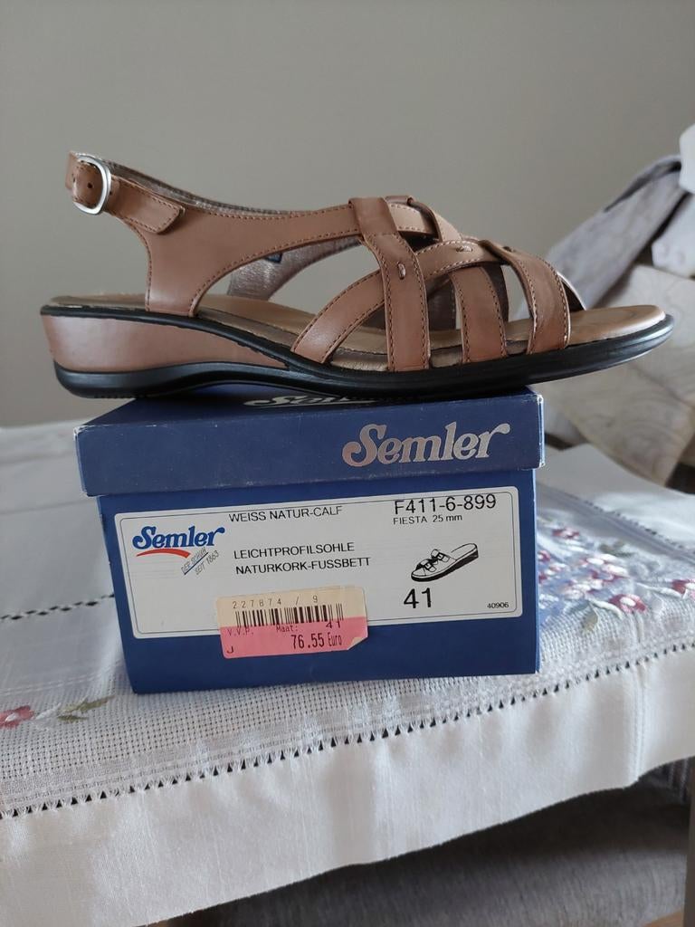 Dames sandalen semler maat 41, Kleding | Dames, Schoenen, Ophalen, Zo goed als nieuw, Beige