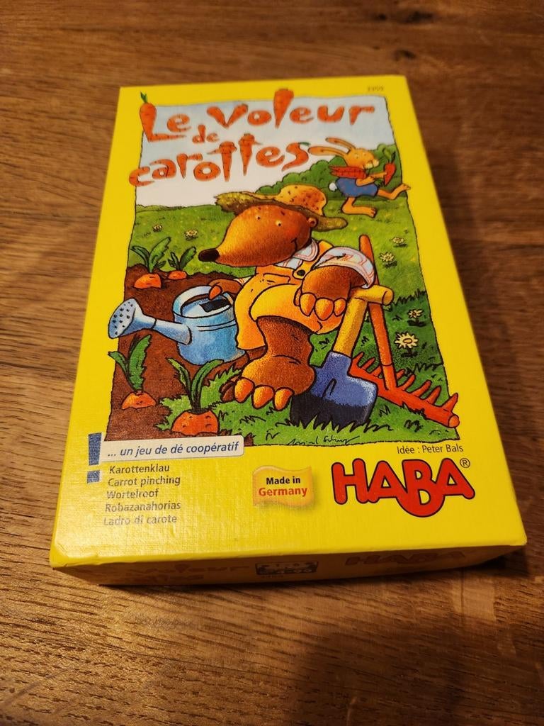 Jeu Haba " Le voleur de carottes", 1 ou 2 joueurs, Enlèvement ou Envoi, Comme neuf, HABA