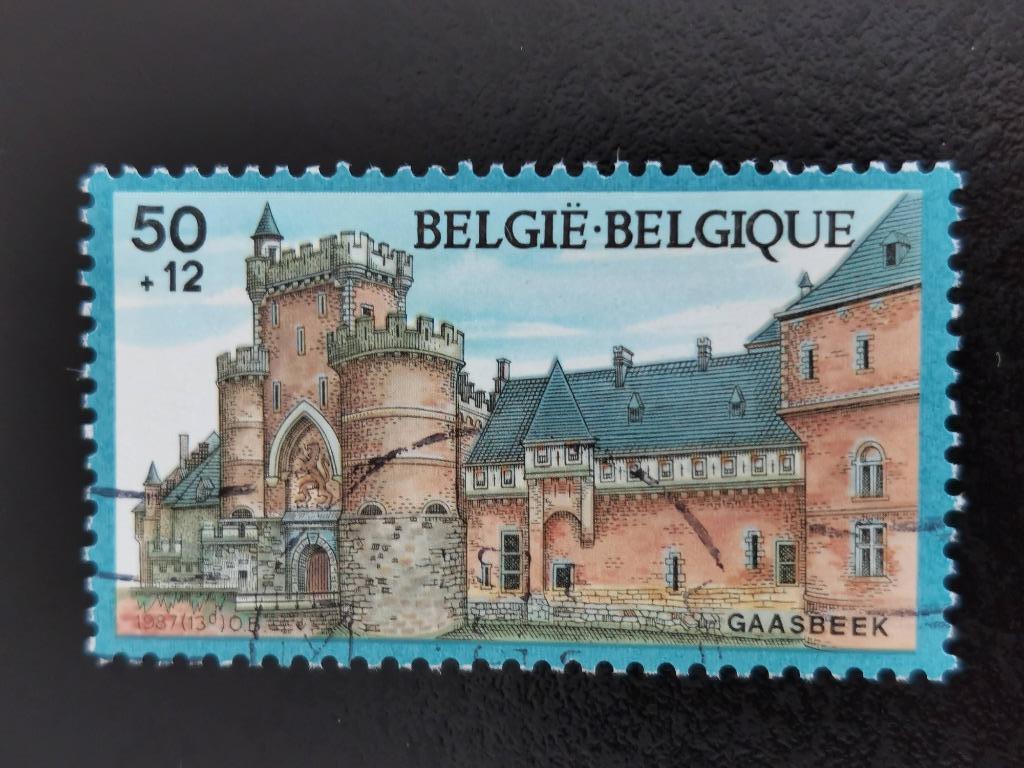 Belgie 1987 - kasteel van Gaasbeek - toeslagzegel, Ophalen of Verzenden, Gestempeld