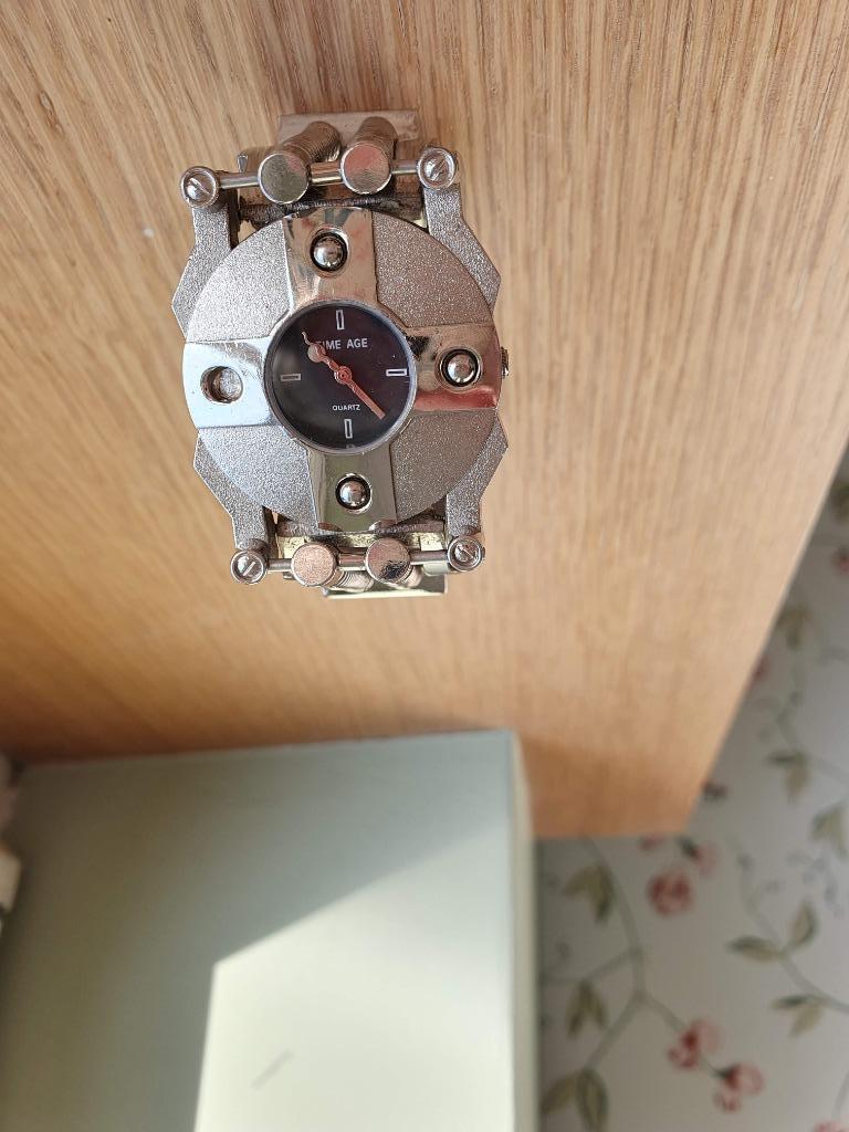 Polshorloge GISBO gothic-HI-TEK Mens-TIME AGE-Quartz-unisex, Staal, Staal, Polshorloge, Nieuw