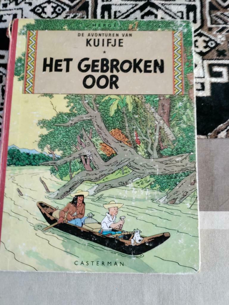 Hergé : 2 oude Kuifjes HC linnen rug herdruk uit 1955 en 50, Livres, BD, Utilisé, Plusieurs BD, Enlèvement ou Envoi
