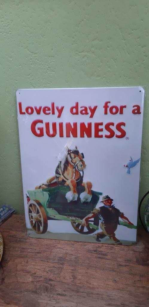 Metalen plaat Guinness, Huis en Inrichting, Woonaccessoires | Wanddecoraties, Nieuw, Verzenden