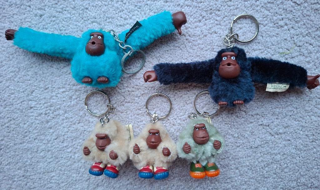 5 sleutelhangers Kipling, Verzamelen, Ophalen of Verzenden, Zo goed als nieuw