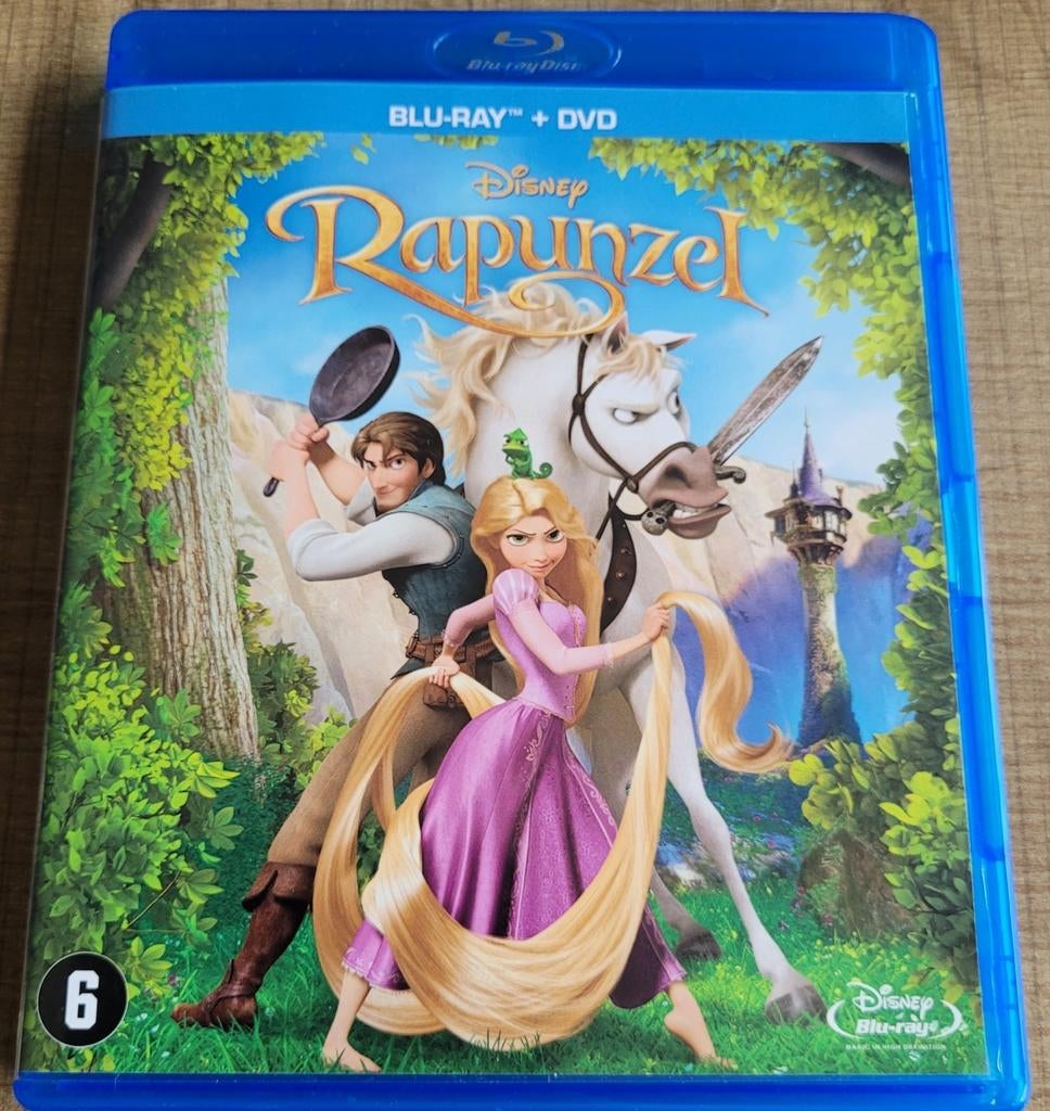 Blu-ray Disc + DVD: Rapunzel, Ophalen of Verzenden, Zo goed als nieuw, Tekenfilms en Animatie