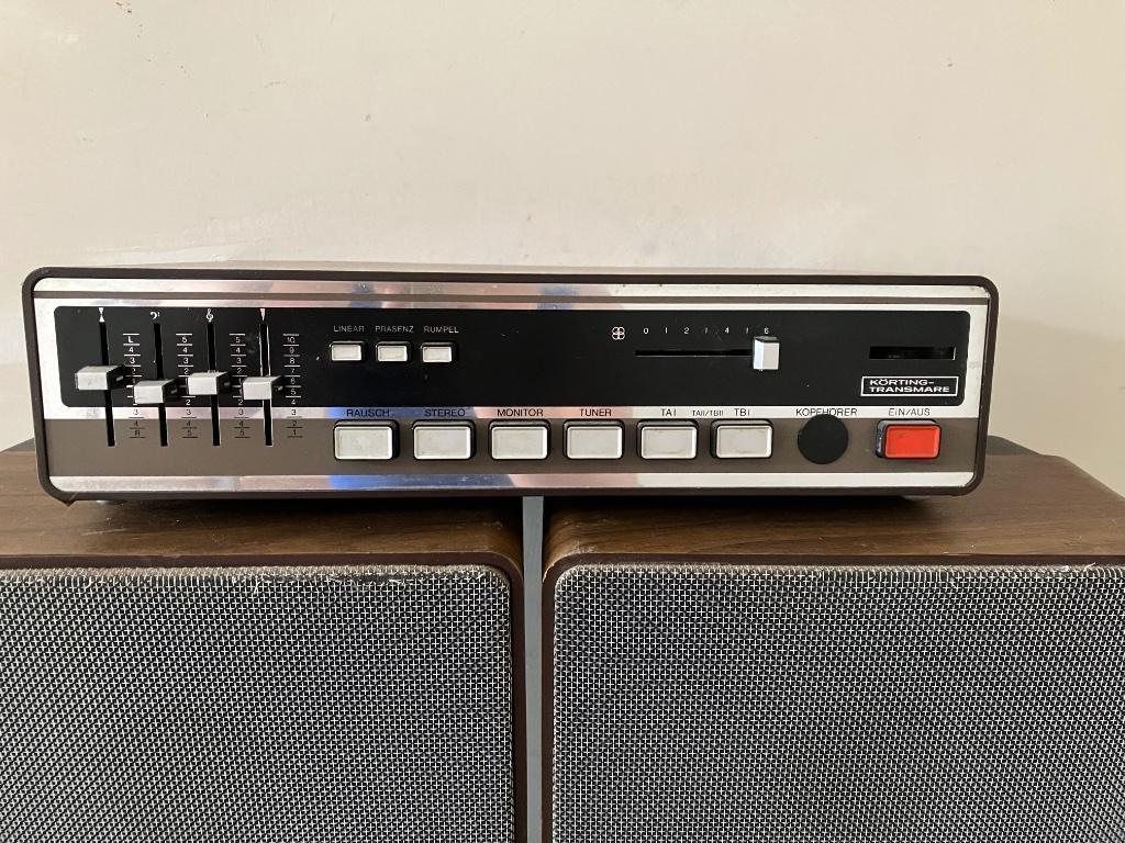 Korting Transmare A710 versterker + 2 boxen, Audio, Tv en Foto, Versterkers en Ontvangers, Ophalen, Gebruikt