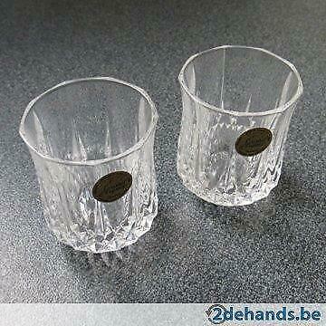 Twee kristallen glaasjes (loodkristal), Ophalen of Verzenden, Nieuw, Glas of Glazen