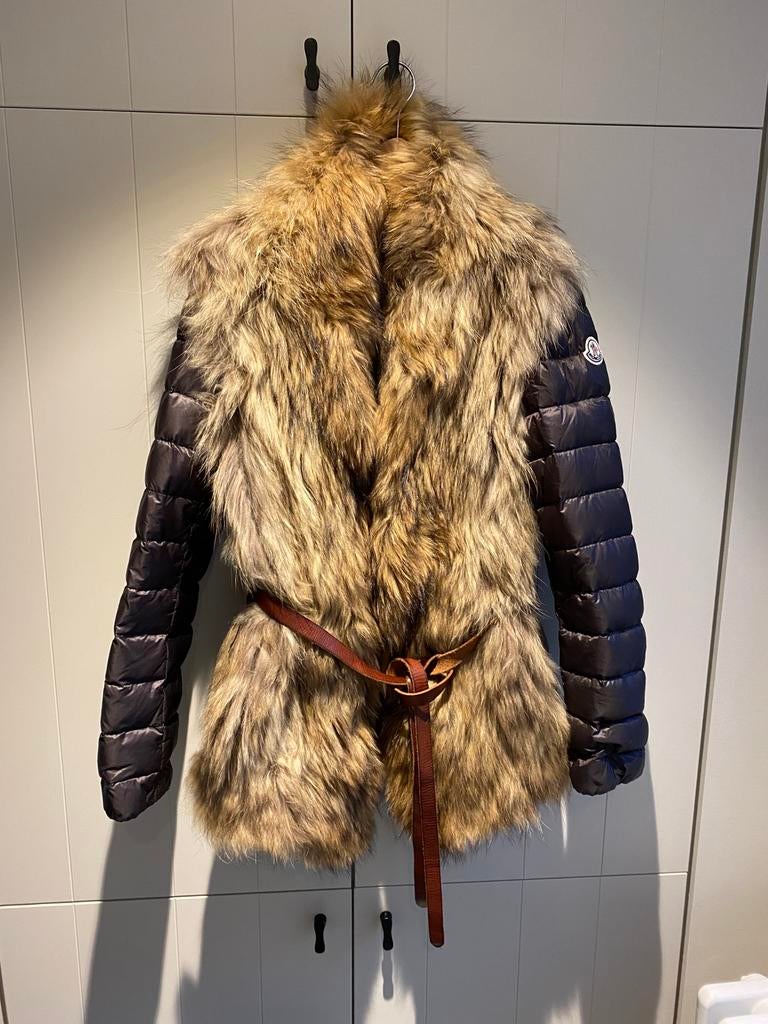 #moncler#winterjas#ski#pels#dons#jacket#, Kleding | Dames, Jassen | Winter, Ophalen of Verzenden, Zo goed als nieuw
