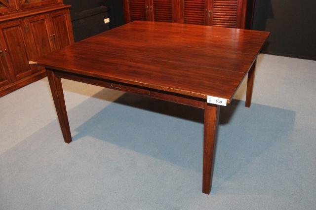 VIERKANTE EETTAFEL 150x150 MASSIEF EIKEN TAFEL Flamant, Enlèvement, Comme neuf