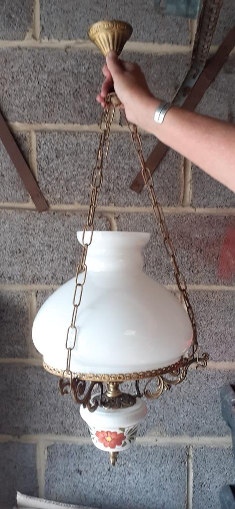 Lampe suspendue, Enlèvement, Utilisé, Verre, Ancien