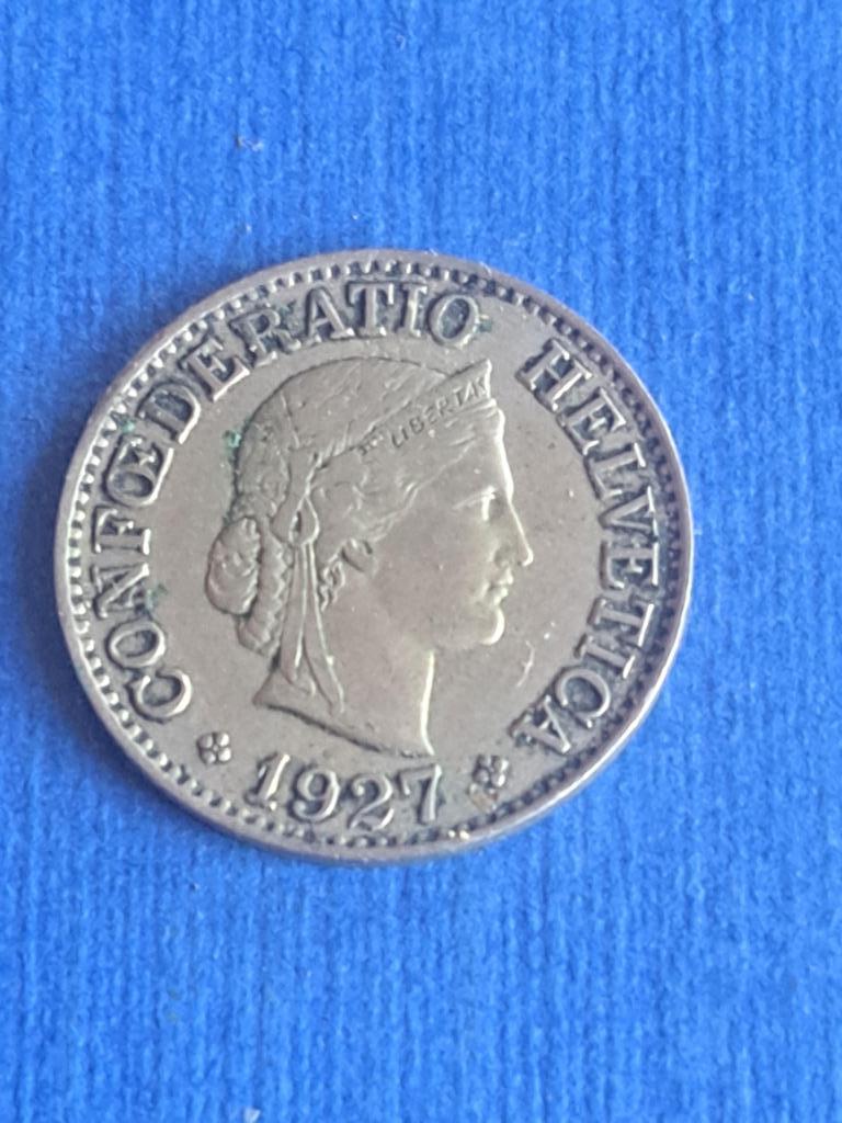 1927 Suisse 10 centimes, rare, Envoi, Autres pays, Monnaie en vrac