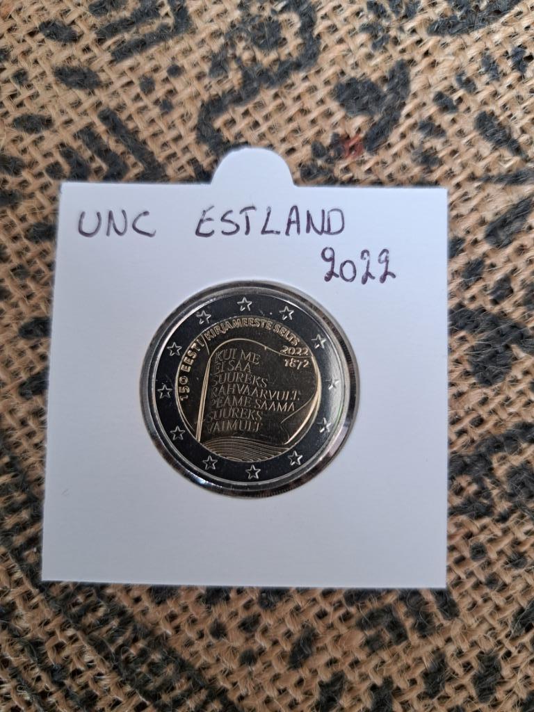 2 € UNC stuk Estland 2022, Postzegels en Munten, Munten | Europa | Euromunten, Ophalen, Estland, Losse munt