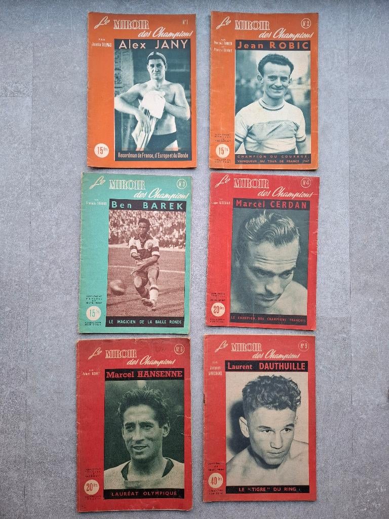 Le miroir de champions - Années 1940, Enlèvement ou Envoi, 1940 à 1960, Journal ou Magazine