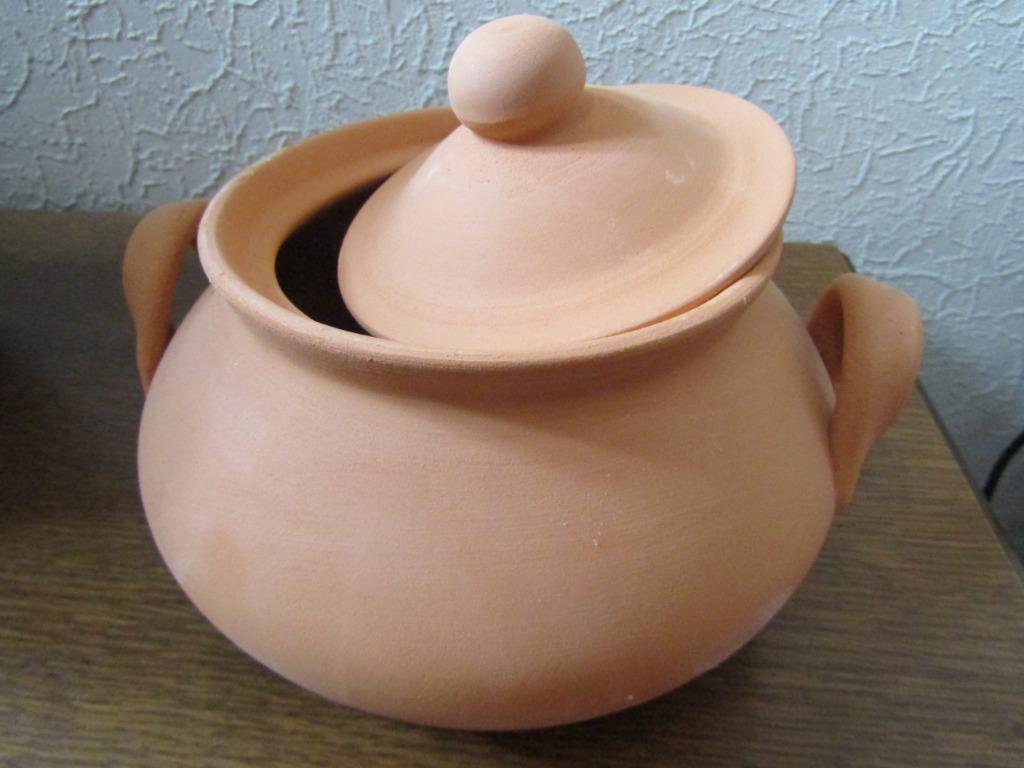 Echte Terra Cotta kookpot Mediterranéo (uit Italië) 14 cm ho, Ophalen