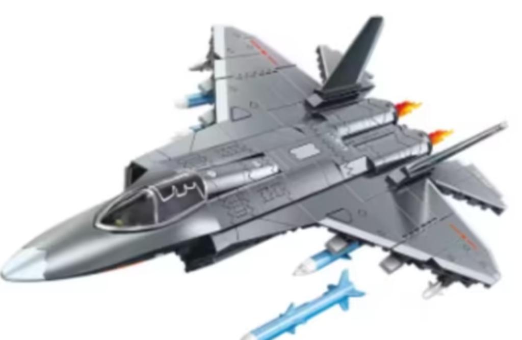 Bouwstenen set J-35 straaljager met 621 blokjes (39cm), Enlèvement ou Envoi, Neuf