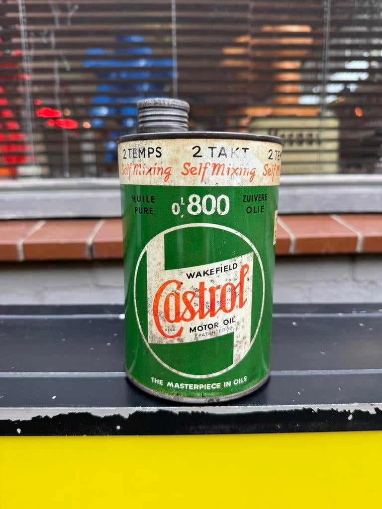 Zeldzaam oud Castrol olie blik, Verzamelen, Ophalen of Verzenden, Gebruikt, Overige, Overige merken