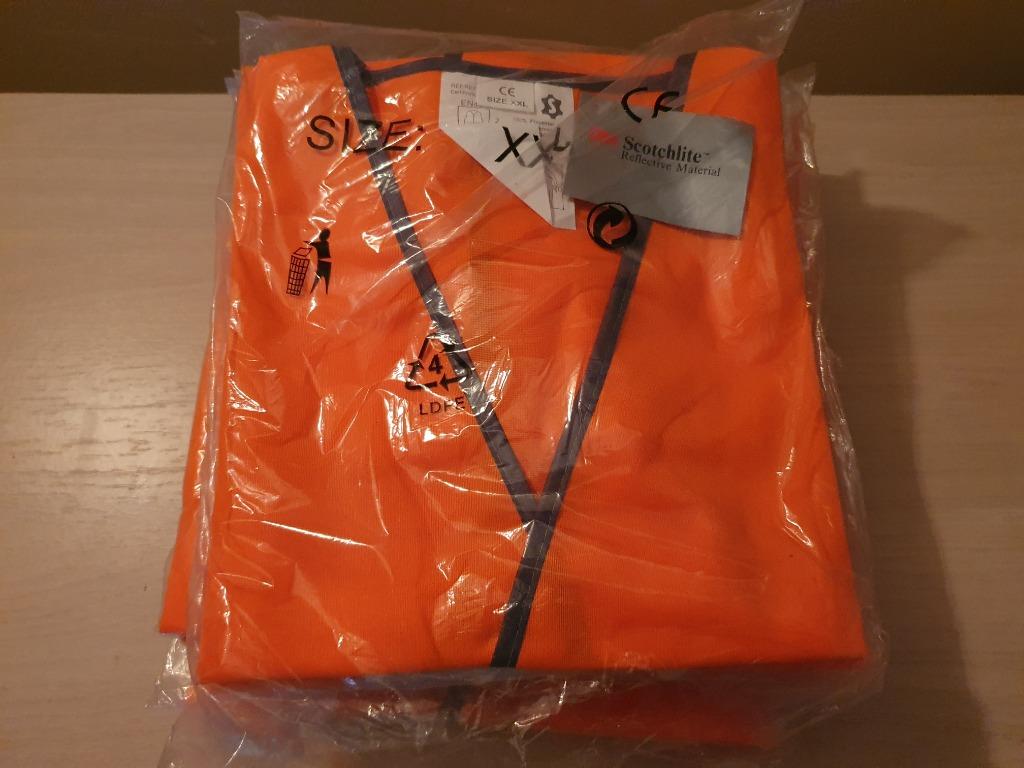 Set van 10 veiligheidsvesten maat XXL kleur oranje, Ophalen of Verzenden, Nieuw
