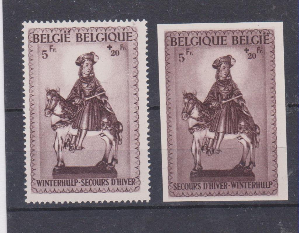 Belgique 1942 Quatrième aide hivernale à Saint-Martin II **, Neuf, Non oblitéré, Art, Gomme originale