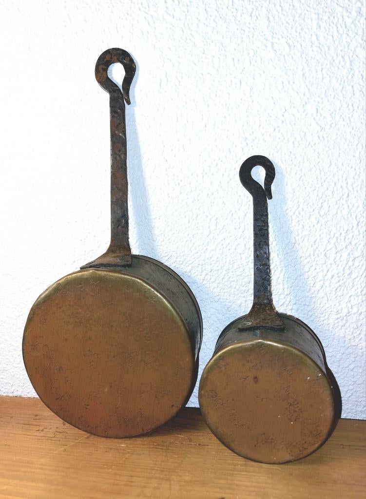 Set anciens poêlons cuivre, Enlèvement ou Envoi