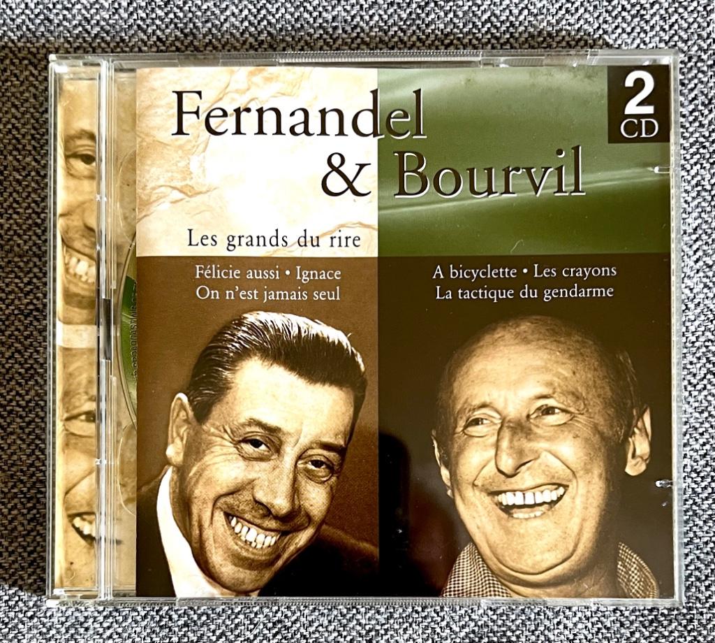 FERNANDEL - BOURVIL /// 2 CD - 29 Titres, Enlèvement ou Envoi, Utilisé