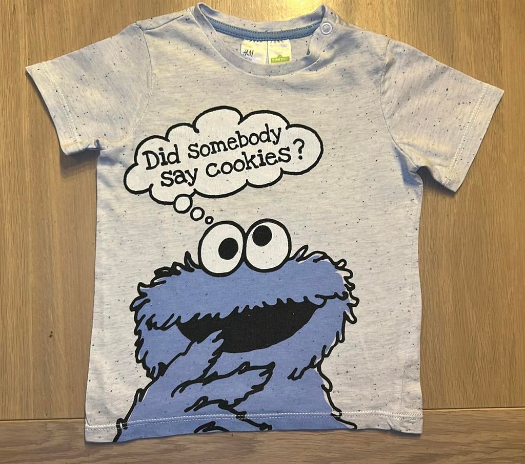 🍪 T-shirt maat 80, Kinderen en Baby's, Babykleding | Maat 80, H&M, Ophalen of Verzenden, Zo goed als nieuw, Jongetje