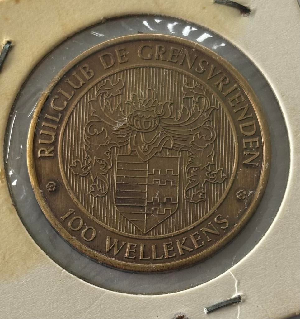 Token 100 Wellekens Hamont 1982, Postzegels en Munten, Munten | België, Ophalen of Verzenden, Brons, Losse munt