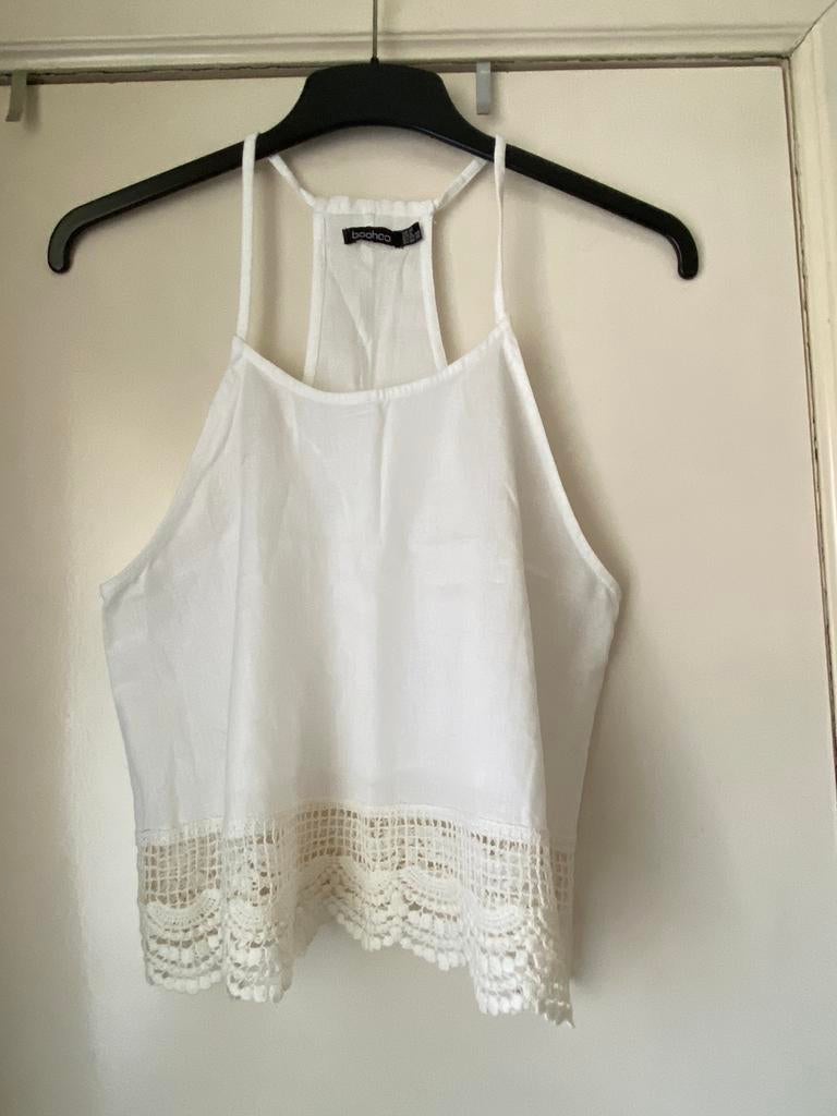Caraco blanc Boohoo taille 36/38 lisez l’annonce, Enlèvement ou Envoi, Blanc
