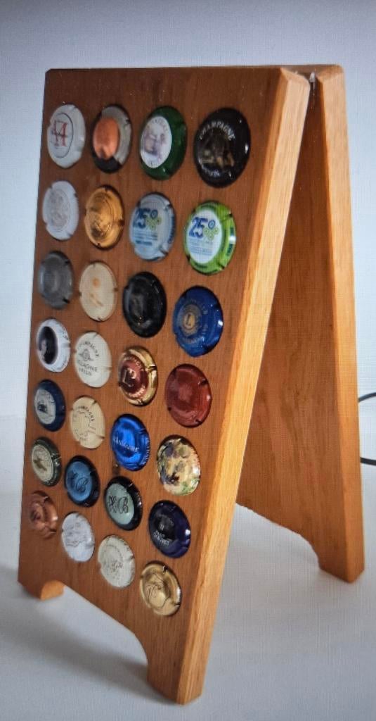 Champagnecapsules met houder, Ophalen of Verzenden