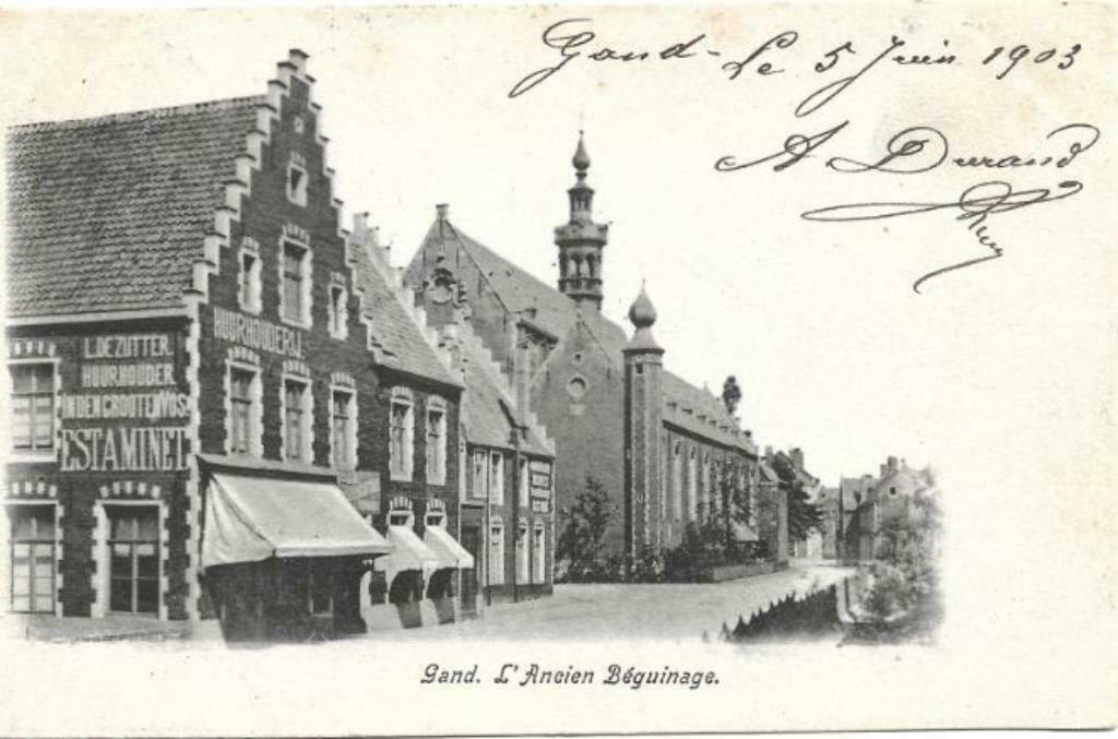 Gent / Gent oude ansichtkaart, Verzamelen, Ophalen of Verzenden, Voor 1920, Gelopen, West-Vlaanderen
