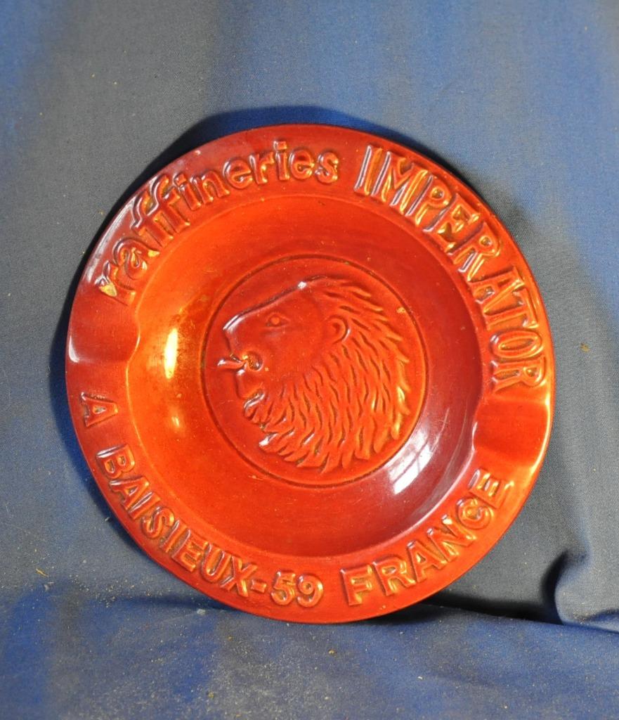 cendrier en faience raffinerie imperator baisieux france, Enlèvement ou Envoi, Utilisé, Cendrier