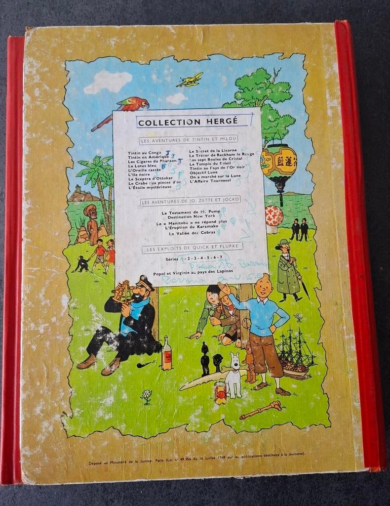 Tintin on a marché sur la lune, Boeken, Ophalen, Zo goed als nieuw