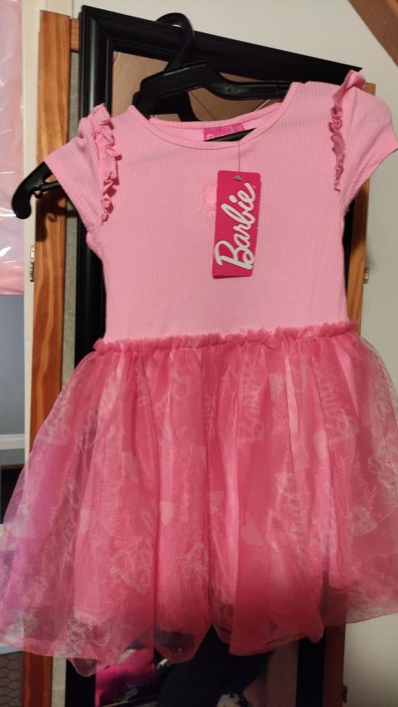 Nieuwe Barbie jurk prinses jurk, Ophalen of Verzenden, Nieuw, 122 t/m 128, Meisje