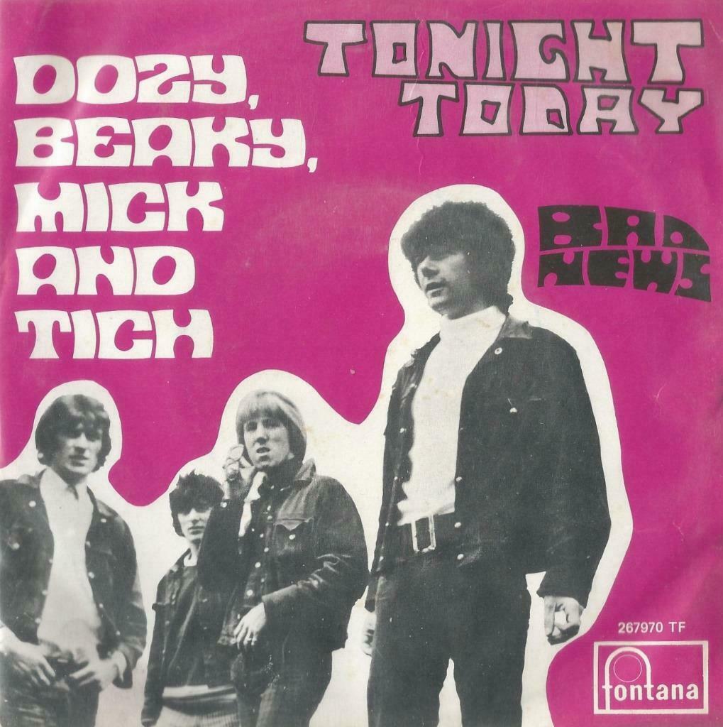 Dozy, Beaky, Mick & Tich – Tonight today / Bad news – Single, Enlèvement ou Envoi, Utilisé, Pop