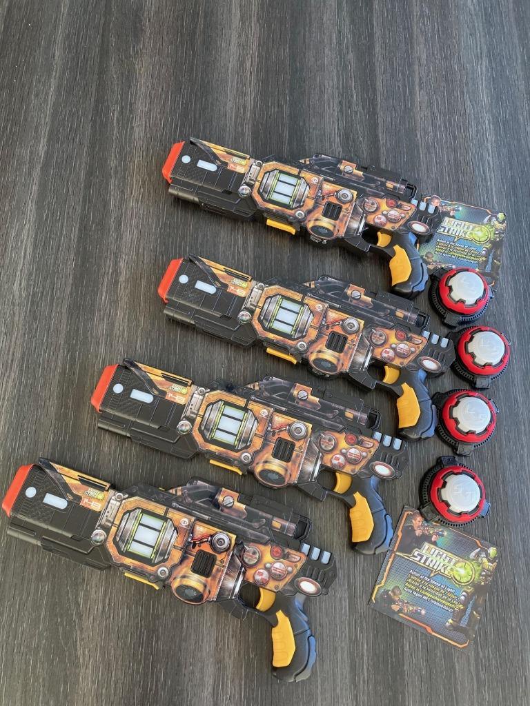 4 pistolets laser - pistolets laser tag, Enlèvement, Comme neuf