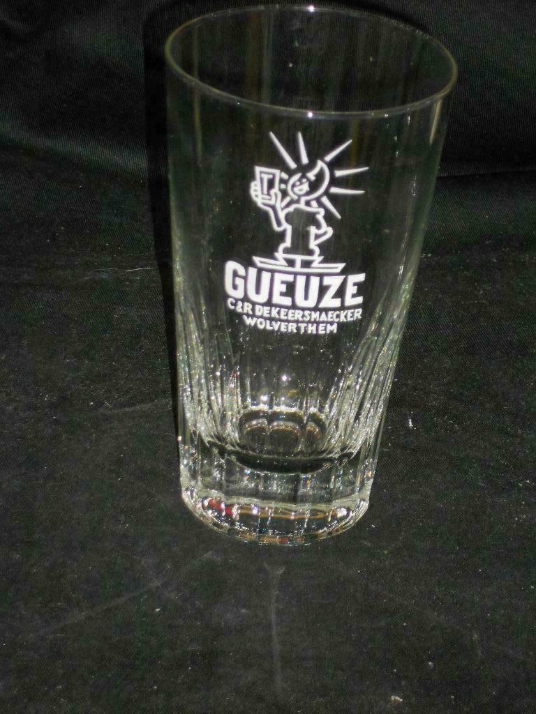 Gueuze.Kriek.Lambic.De Keersmaeker.Wolverthem.Suske en Wiske, Enlèvement ou Envoi, Utilisé, Verre ou Verres, De Koninck