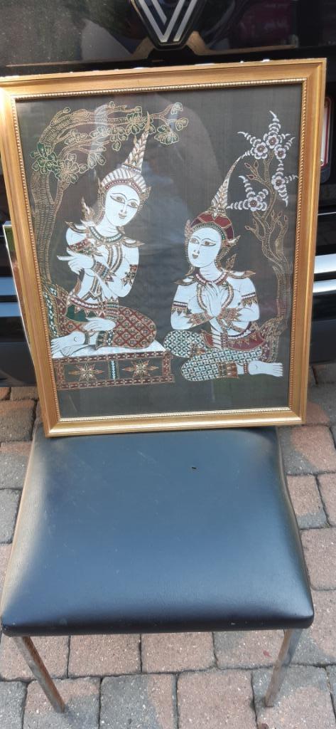 schilderij op zijde, Enlèvement