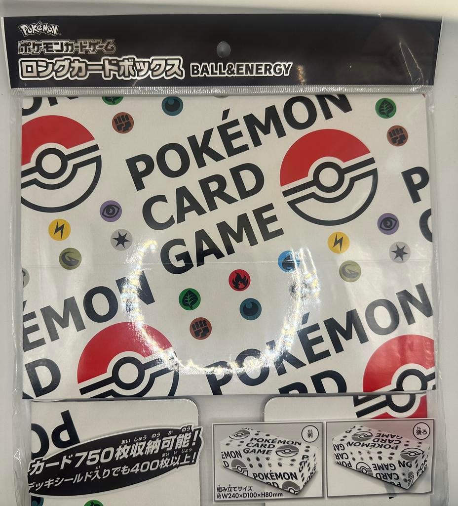 Pokemon long box storage box pokeball en energy, Ophalen, Zo goed als nieuw