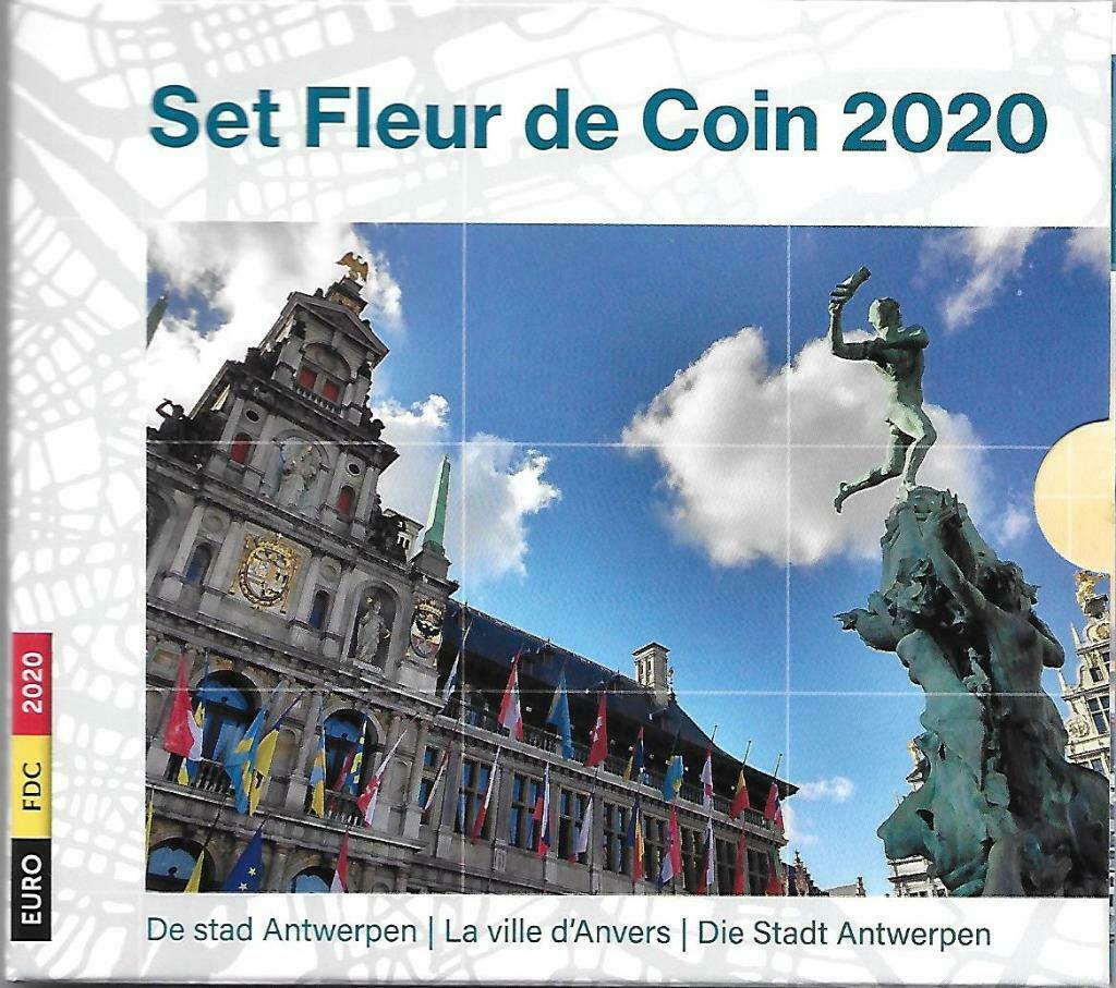 BU-set Belgique 2020 La ville d'Anvers, Timbres & Monnaies, Monnaies | Europe | Monnaies euro, Enlèvement ou Envoi, Belgique, 5 euros