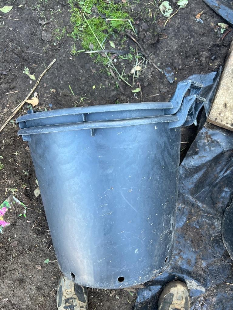grote plantenkuip boomcontainer met handvaten 44 x 37 cm, Tuin en Terras, Kunststof, 40 cm of meer, Rond, Ophalen of Verzenden