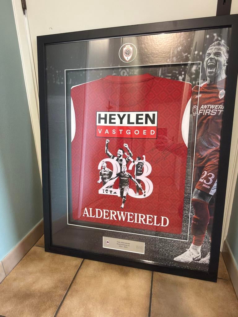 Uniek retirement/herdenkingskader van Toby Alderweireld, Ophalen, Nieuw